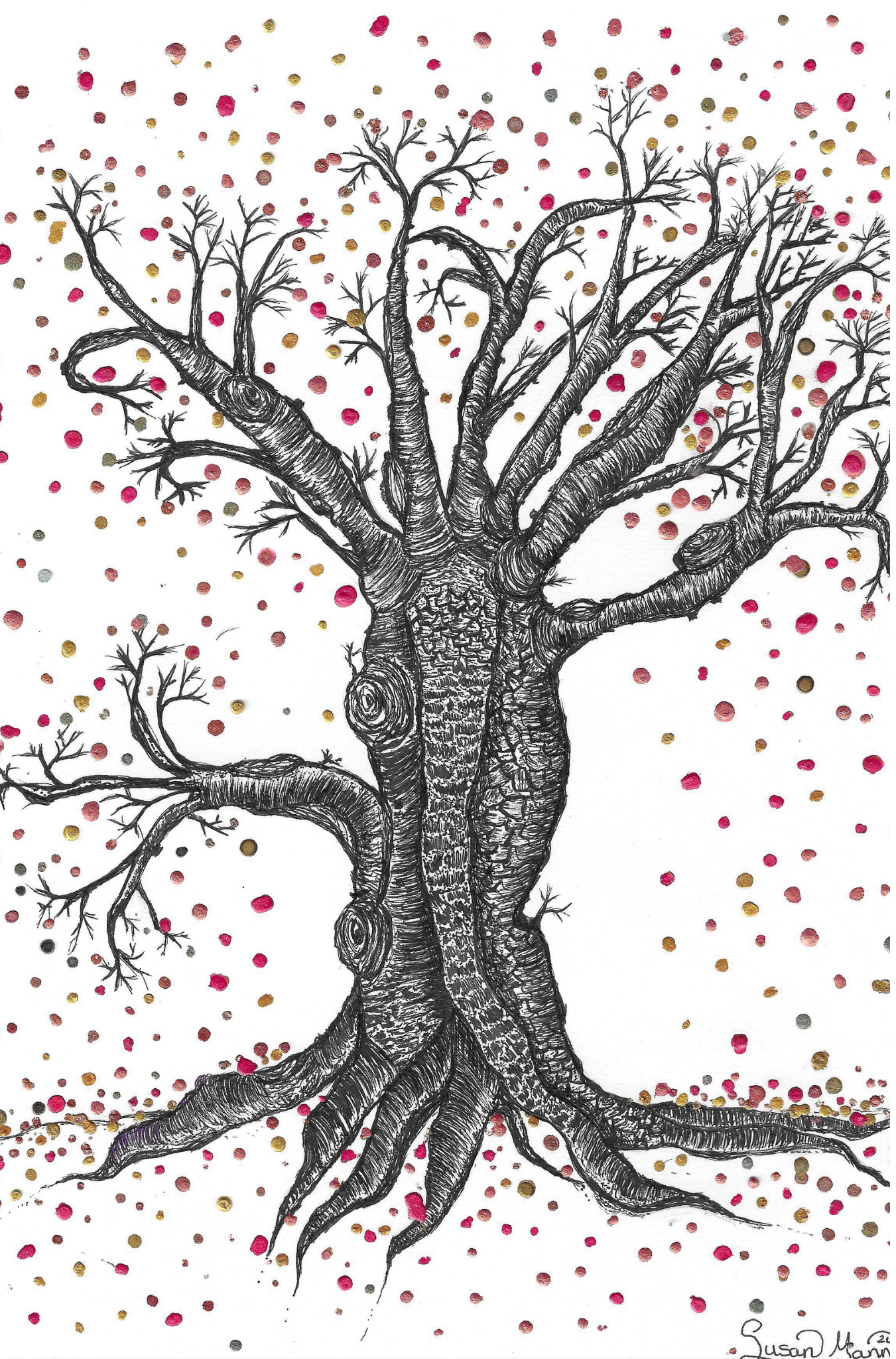 Autumn Tree Art Print Without Frame