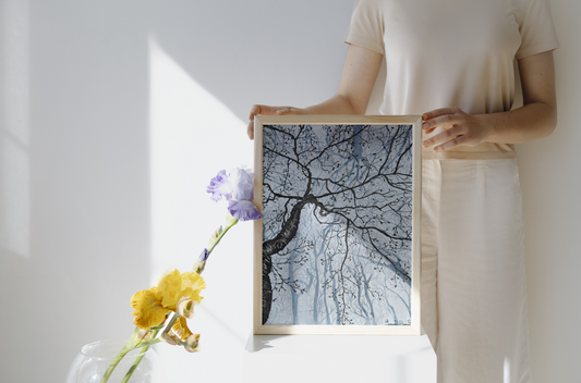 Misty Tree Art Print A3 Frame