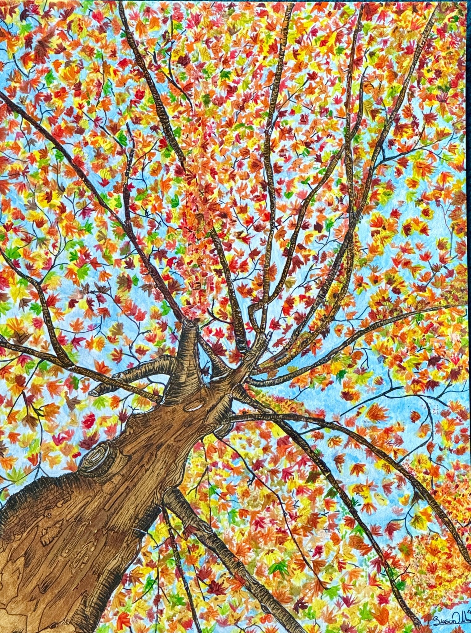 Autumn Canopy Woodlanders - Susan Mann Art