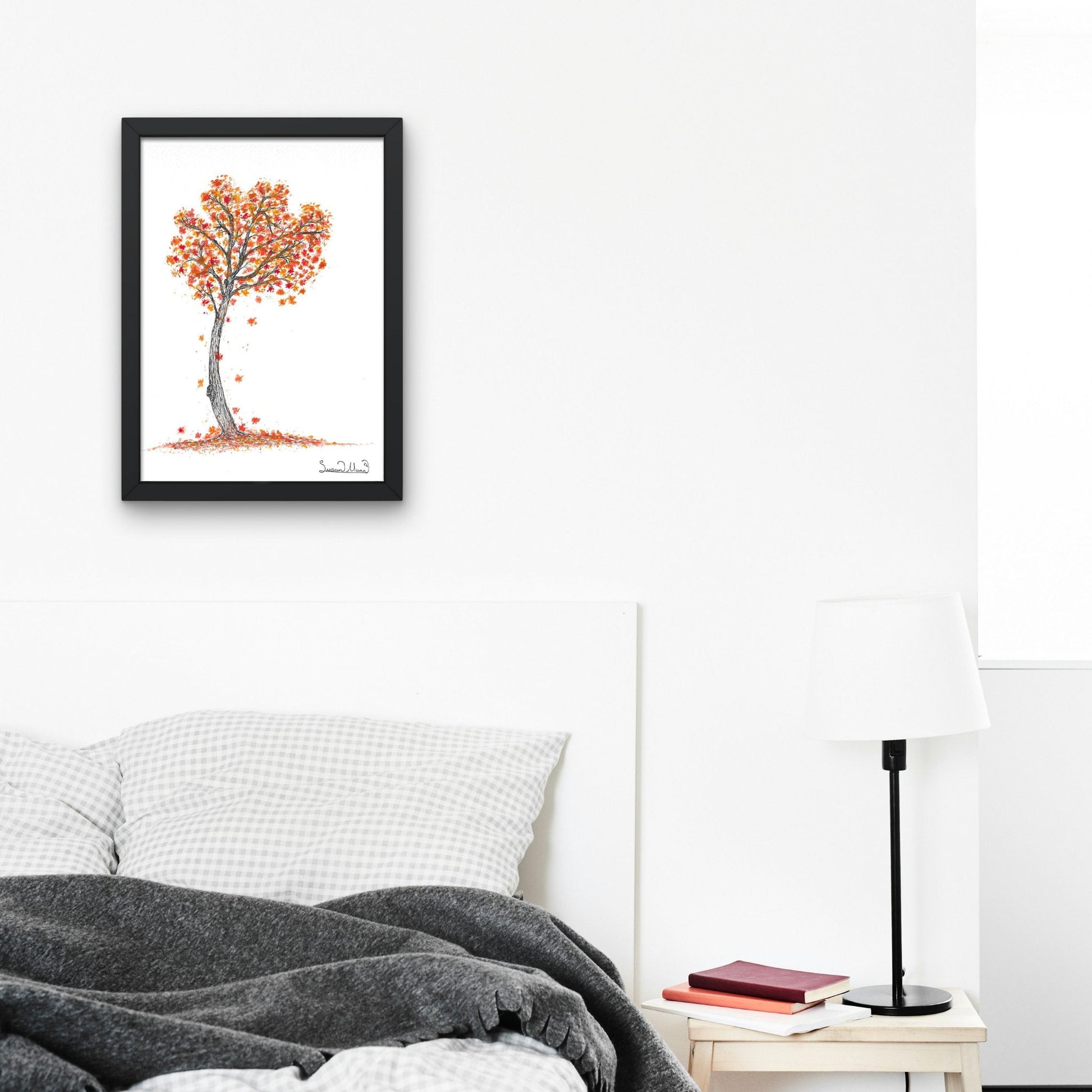 Autumn Leaf Tree Art Print - Susan Mann Art