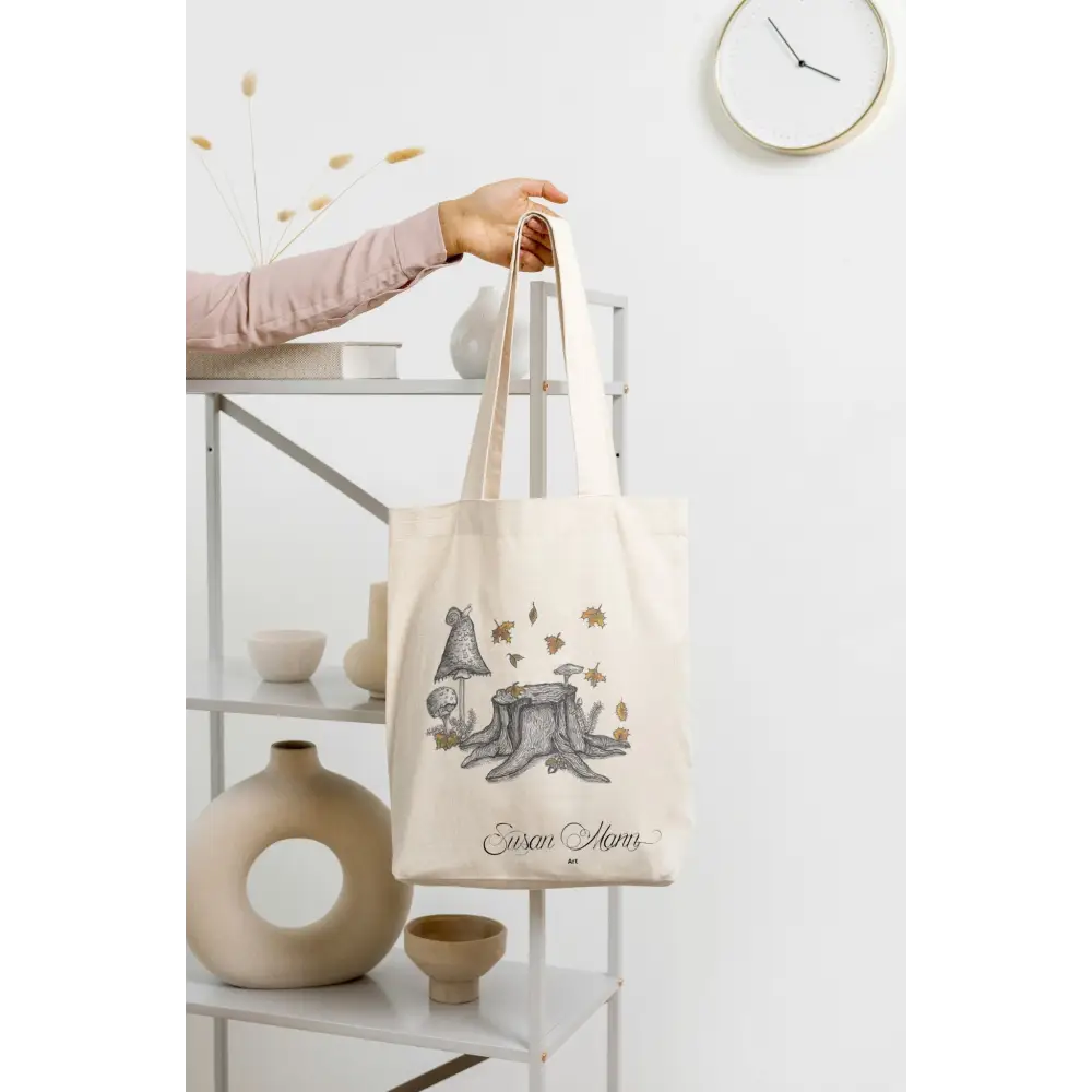 Cosy Autumn Art Print Tote Bag - Susan Mann Art