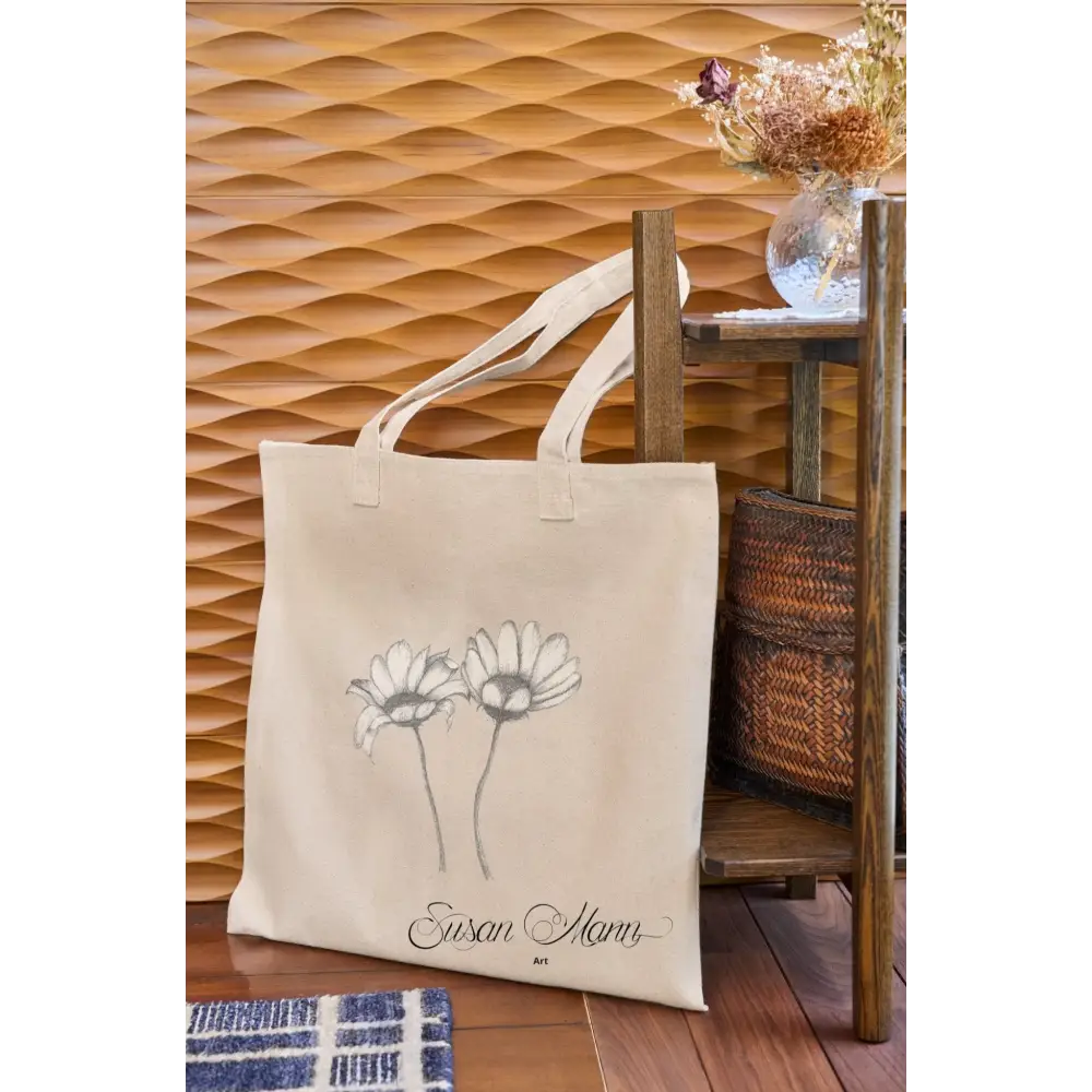 Daisy Art Print Tote Bag - Susan Mann Art