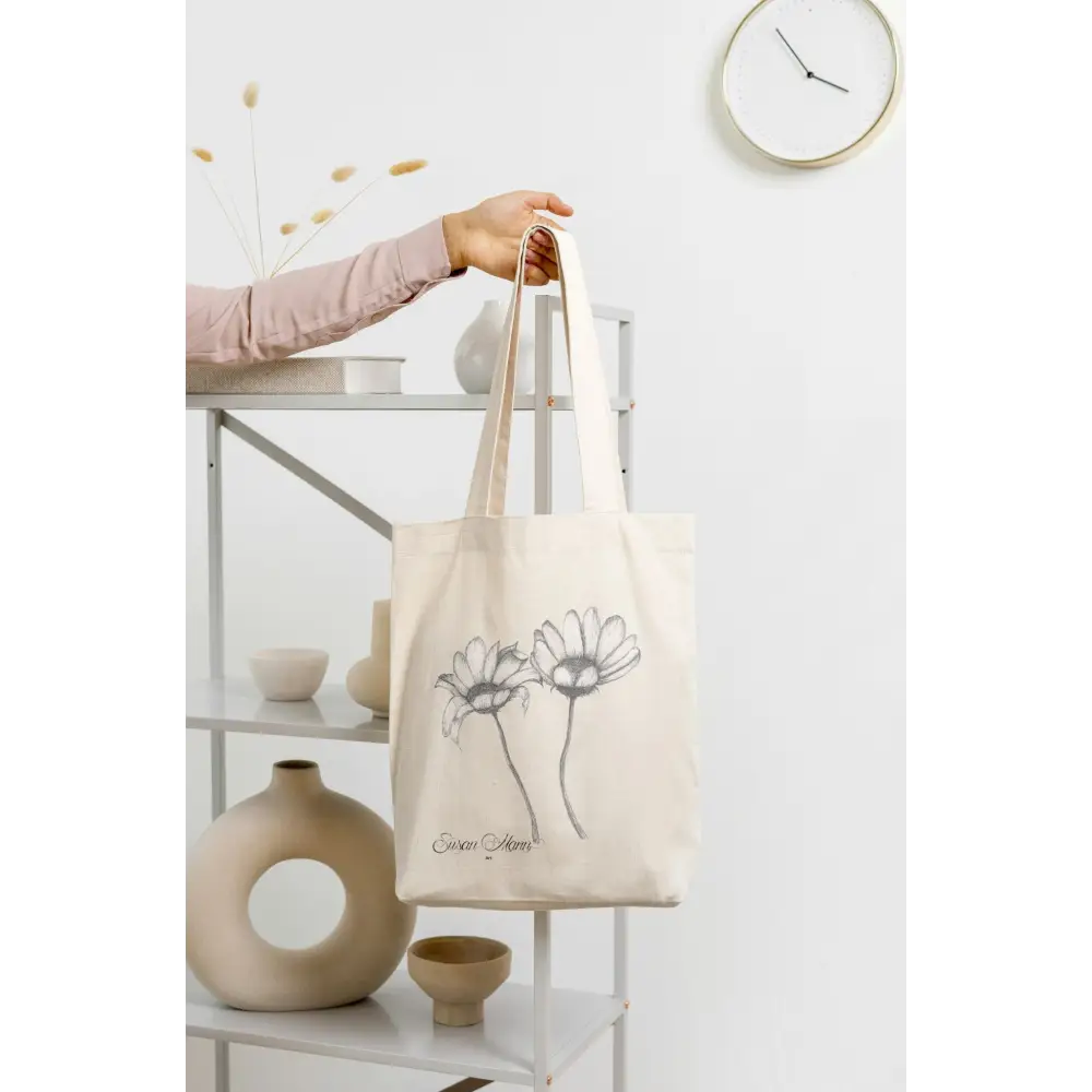 Daisy Art Print Tote Bag - Susan Mann Art