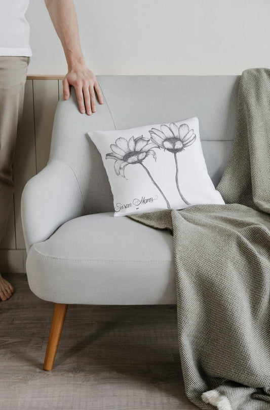 Daisy Cushion on chair