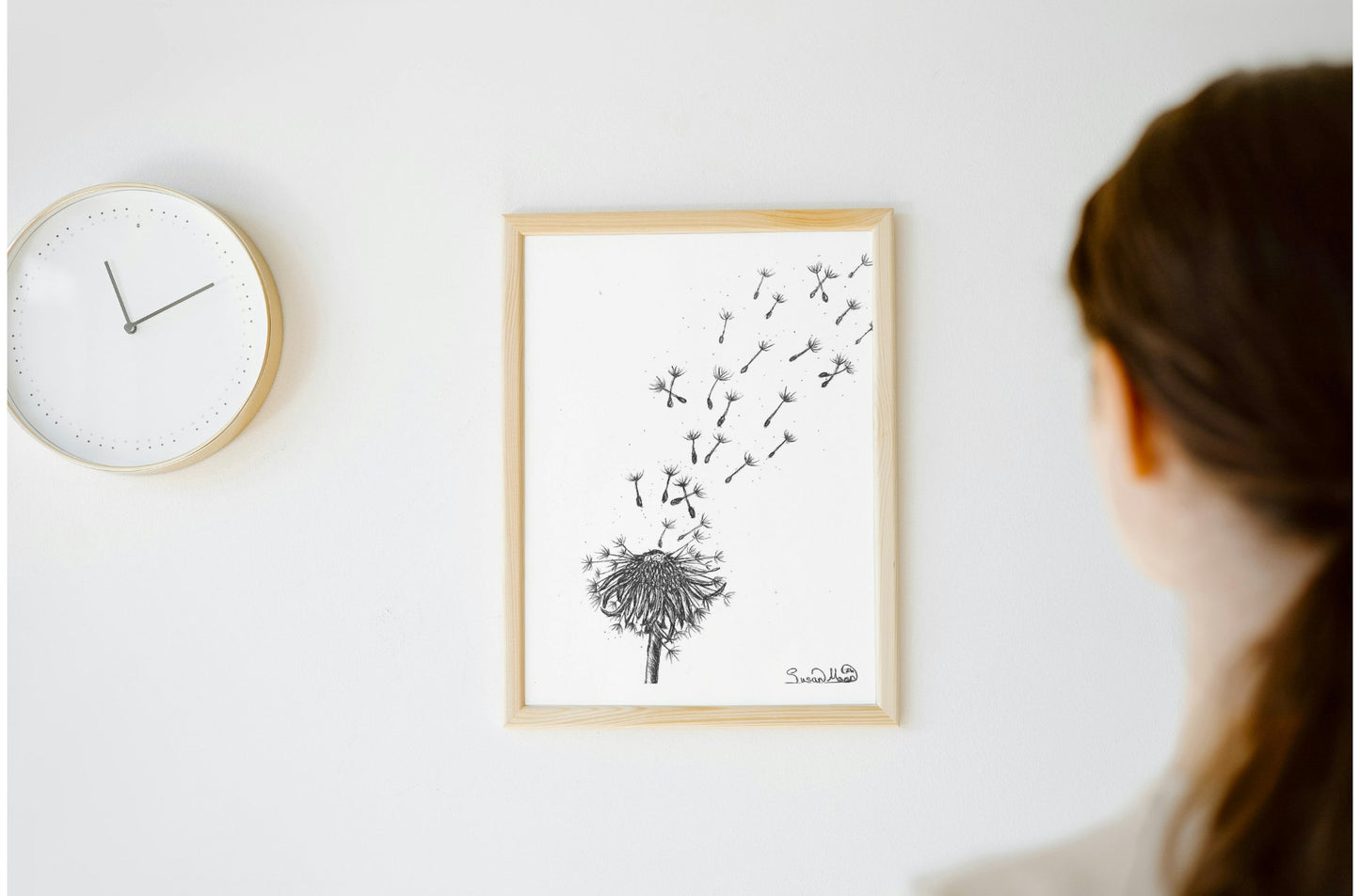 Dandelion Art Print - Susan Mann Art