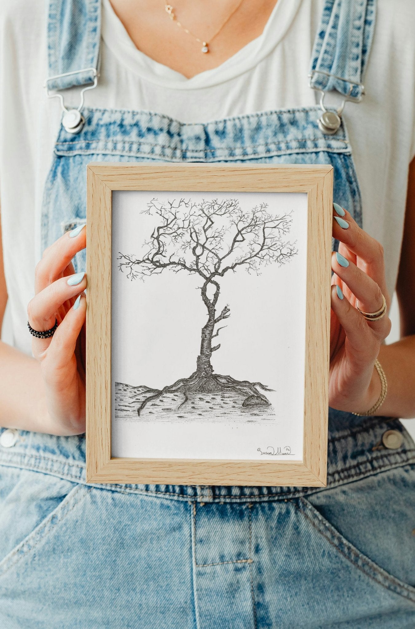 Lone Tree Art Print - Susan Mann Art