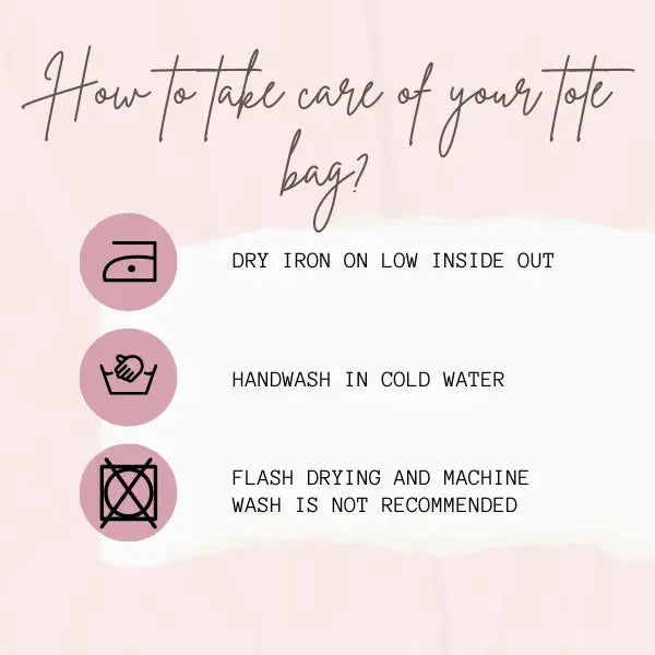 Tote Bag Care Instructions