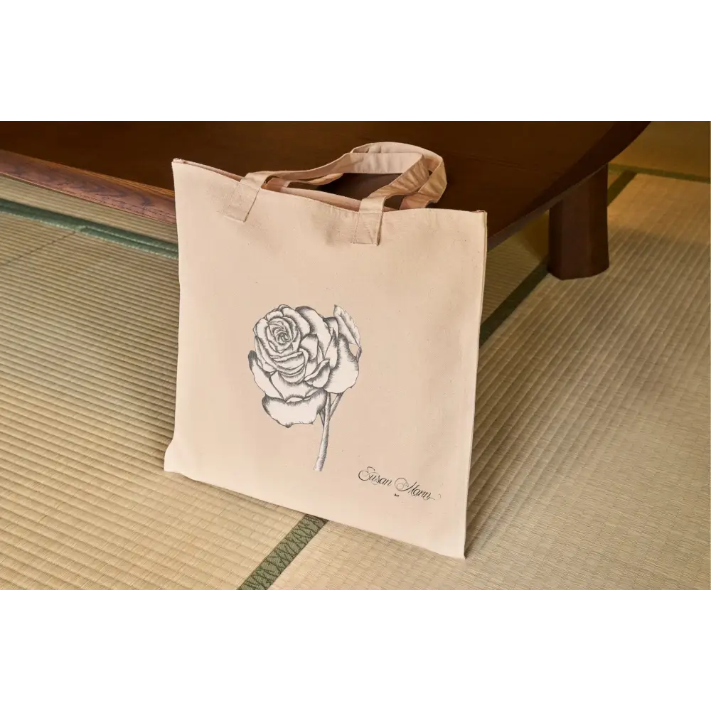 White Rose Tote Bag