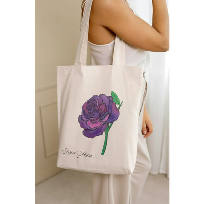 Purple Rose Tote Bag