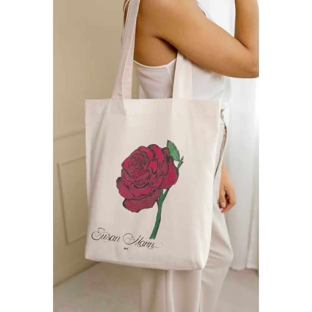 Red Rose Tote Bag