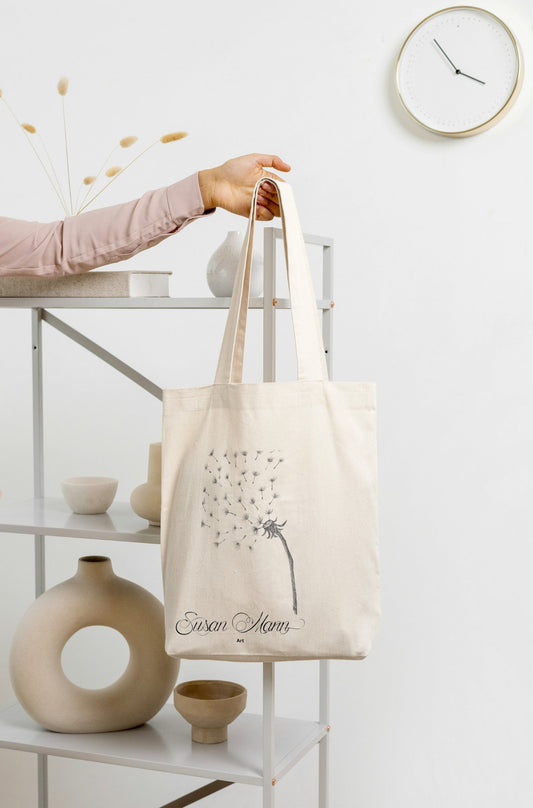 Seeds Tote bag being held