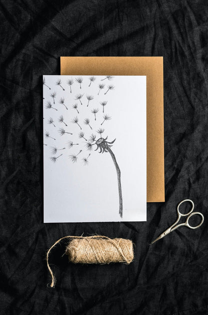 Send a Wish Art Print Greeting Card - Susan Mann Art