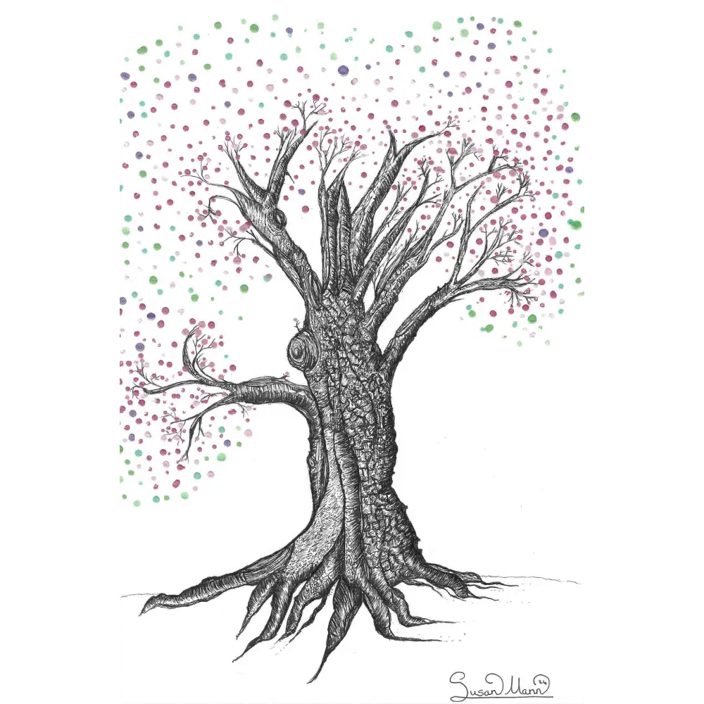 Spring Tree Art Print - Susan Mann Art