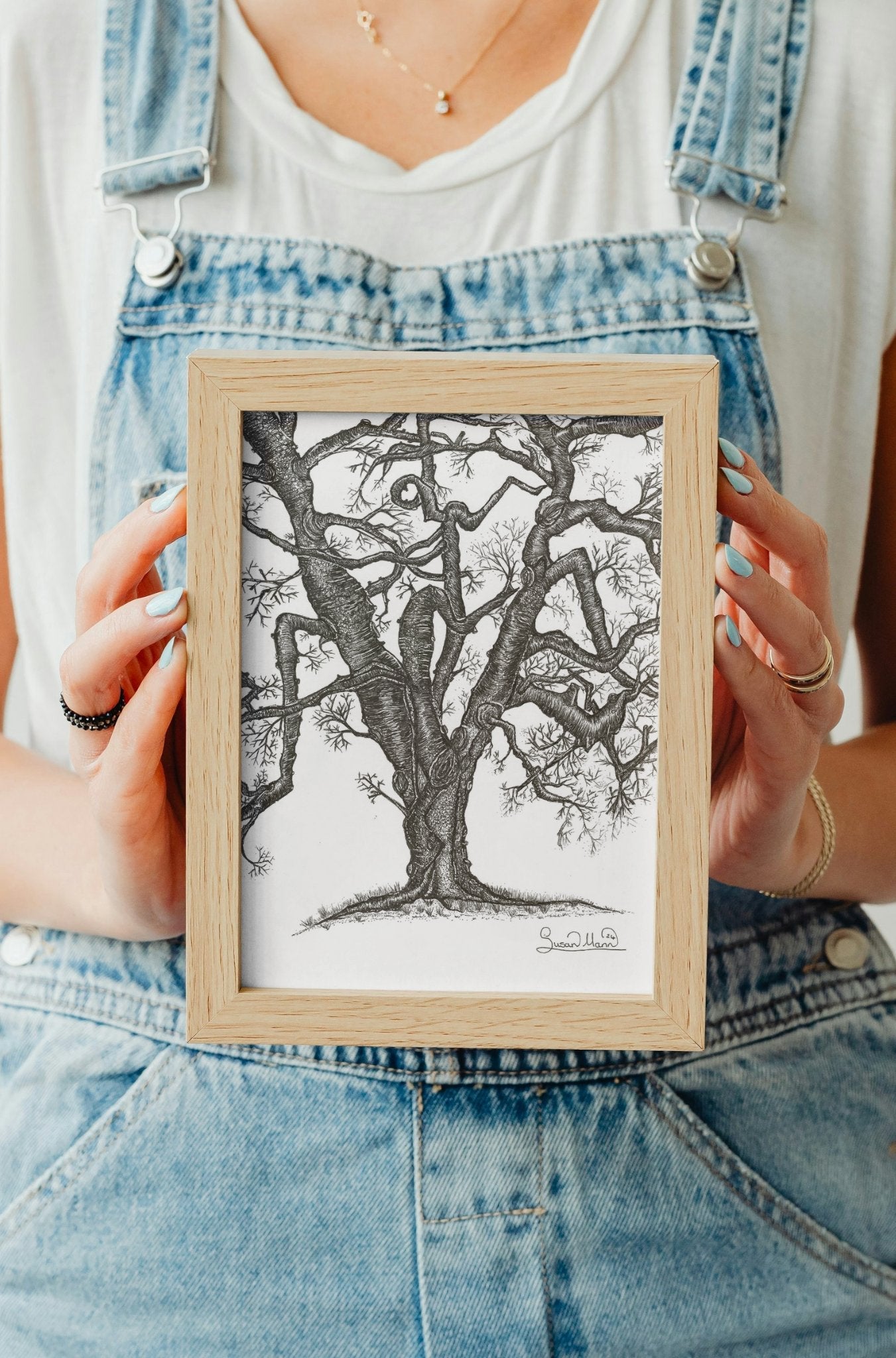 Twisted Tree Art Print - Susan Mann Art