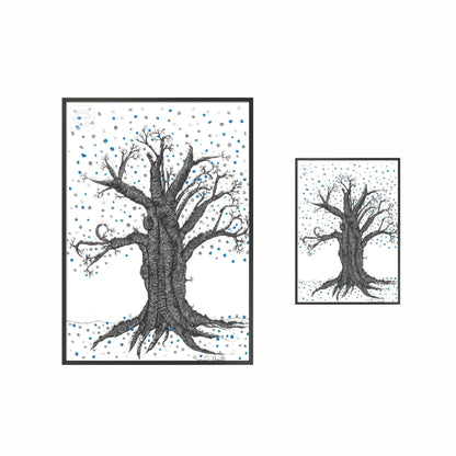 Winter Tree Art Print - Susan Mann Art