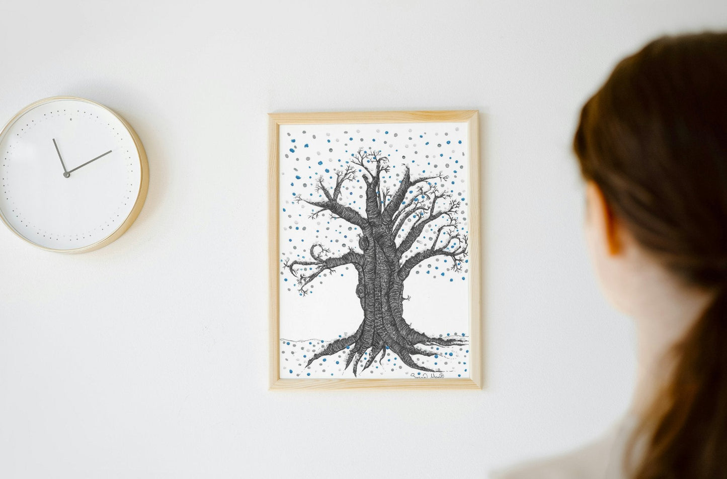 Winter Tree Art Print - Susan Mann Art