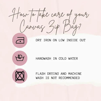 Zipper Bag Washing Instructions